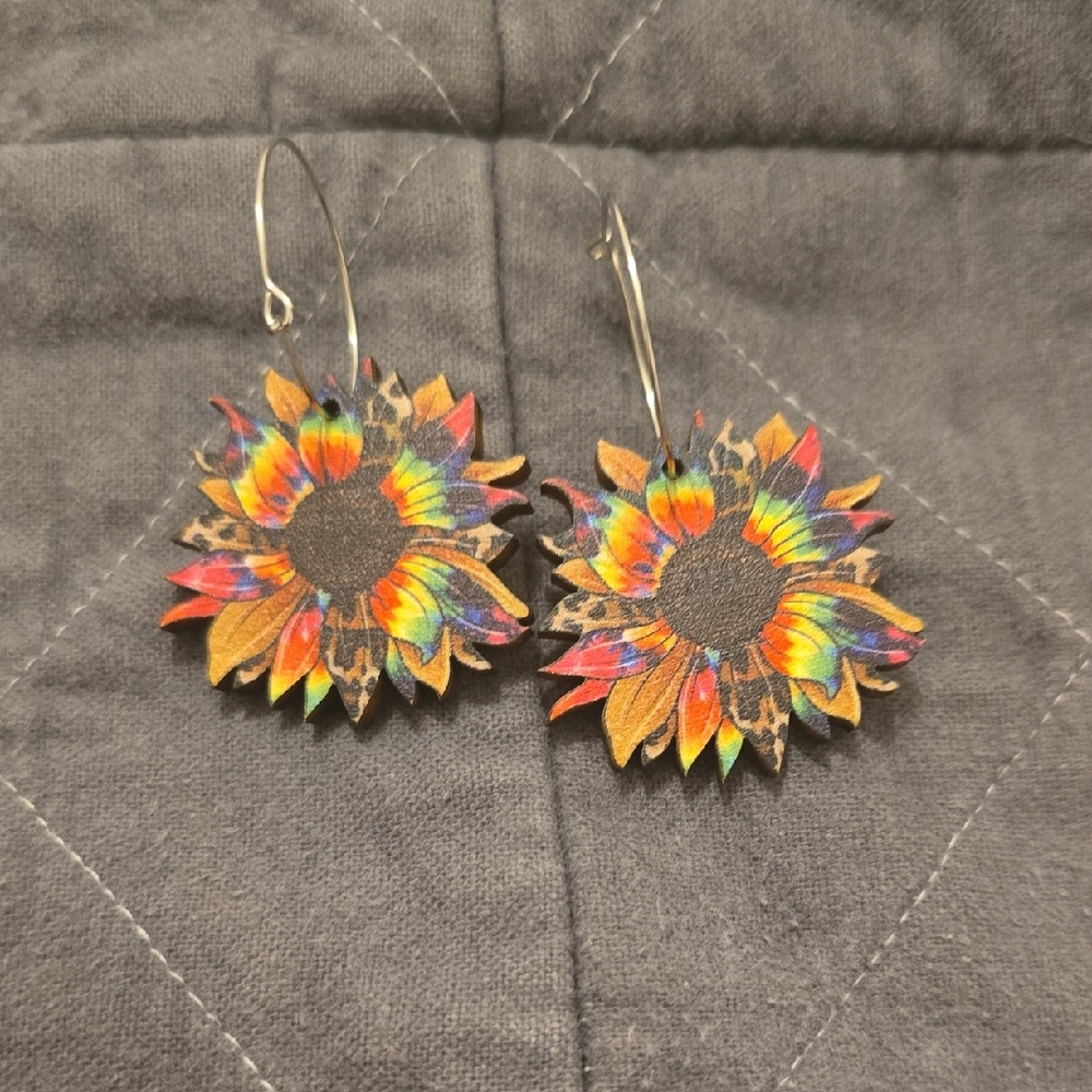 Colorful flower Earrings